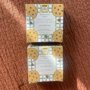 NEW Beekman 1802 Fresh Baked Cookies & Milk Nestlé Toll House Round Bar Soap